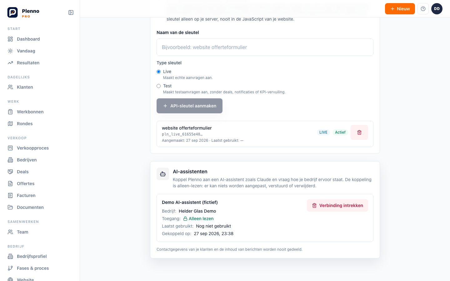 Een bestaande AI-assistentkoppeling intrekken